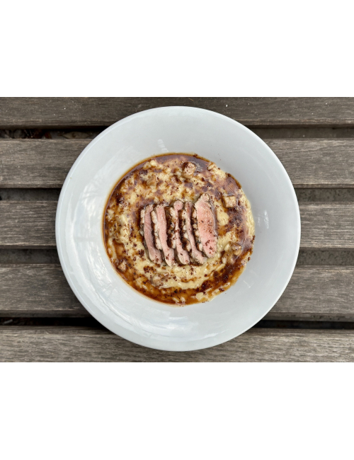 RISOTTO WITH DUCK FILLET AND WHITE MUSHROOMS