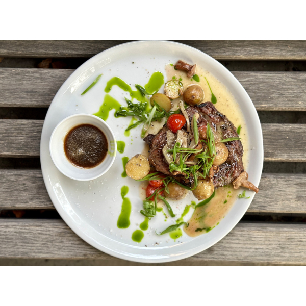 Buy STEAK RIBEYE WITH ASPARAGUS