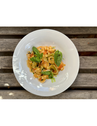 RAVIOLI WITH RICOTTA, SPINACH AND SEAFOOD