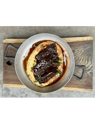 WILD BOAR RIBS WITH POLENTA