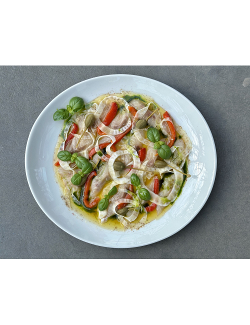 SEA BASS CARPACCIO WITH FENNELL