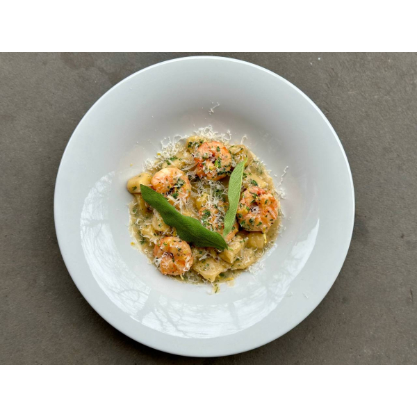 GNOCCI WITH SHRIMP GNOCCI WITH SHRIMP
