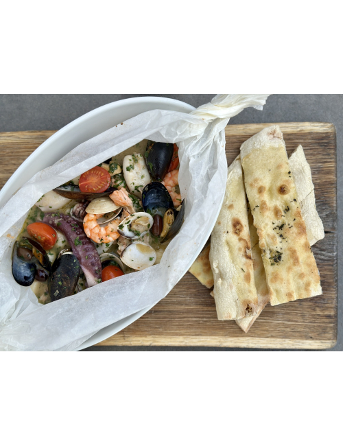 PESCE E FRUTTI DI MARE AL CARTOCCIO