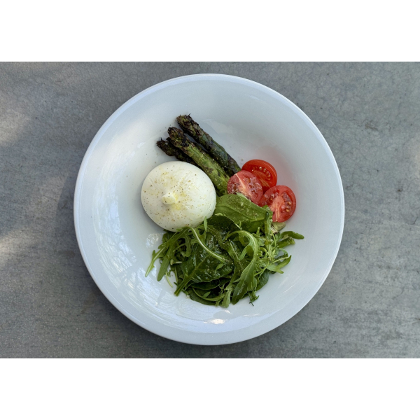 BURRATINA WITH ASPARAGUS BURRATINA WITH ASPARAGUS