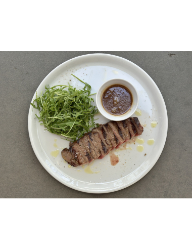 STRIPLOIN STEAK AND MIXED SALAD