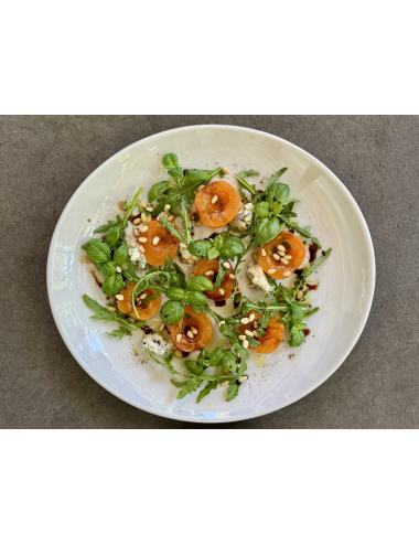 APRICOT CARPACCIO WITH GORGONZOLA