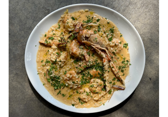 RISOTTO WITH SHRIMPS AND LANGUSTINES