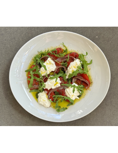 КАРПАЧО ІЗ ПЕЧЕНОГО ПЕРЦЮ З АНЧОУСАМИ ТА СТРАЧАТЕЛЛОЮ.   вино купити с доставкою в Українi | iнтернет магазин GIANNIVINO