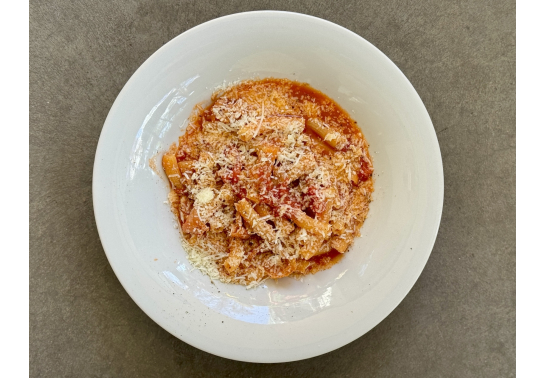 TORTIGLIONI ALL'AMATRICIANA