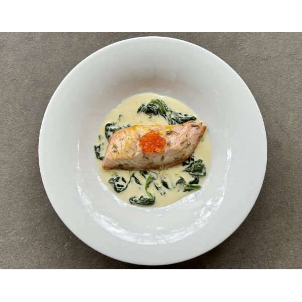 STURGEON FILLET WITH SPINACH