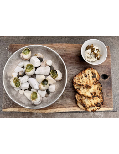 Buy BAKED SNAILS WITH GREENS AND CREAM CHEESE