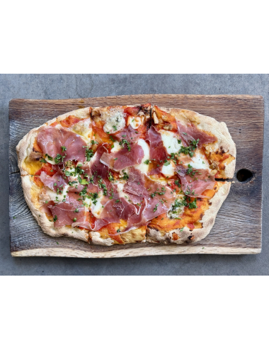 WHITE MUSHROOMS AND PROSCIUTTO CRUDO