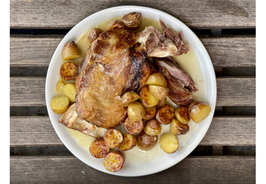 STEWED LAMB [FOR TWO, COOKING IN A WOOD-WOOD OVEN]