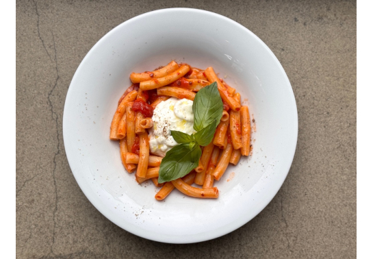 TORTIGLIONI WITH ARABIATA SAUCE