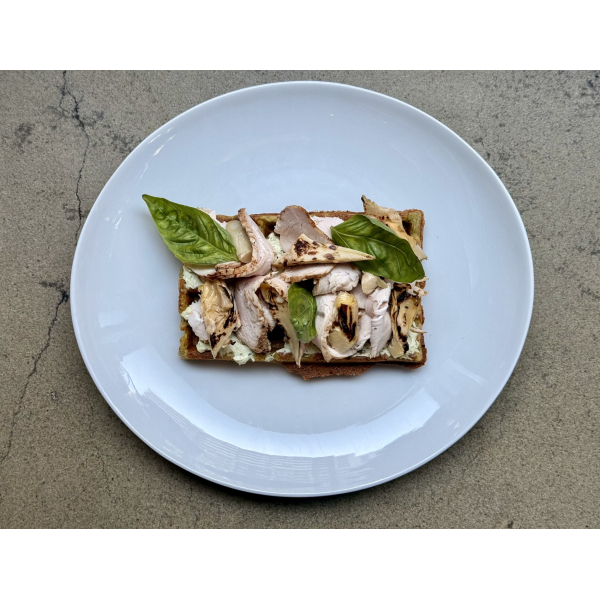 POTATO WAFFLE WITH TURKEY
