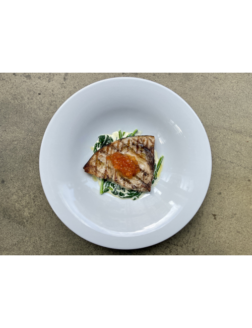 Buy SWORDFISH WITH SPINACH AND RED CAVIAR