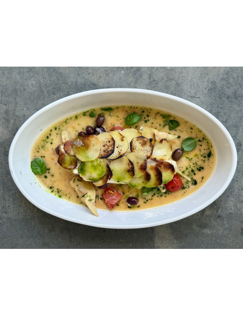BRANZINO З КАРТОПЛЕЮ ТА АРТИШОКАМИ