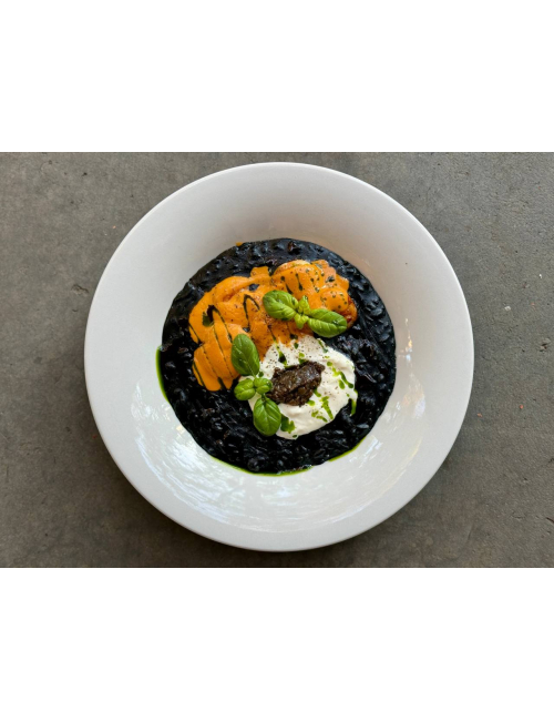 Buy BLACK RISOTTO WITH SHRIMPS TUSCAN STYLE