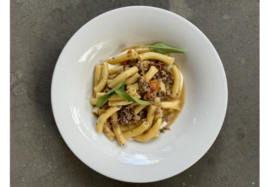 TORTIGLIONI WITH LAMB RAGU