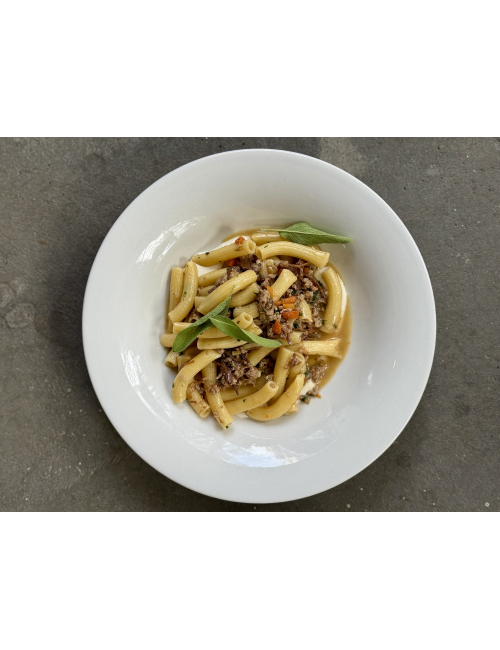 TORTIGLIONI WITH LAMB RAGU