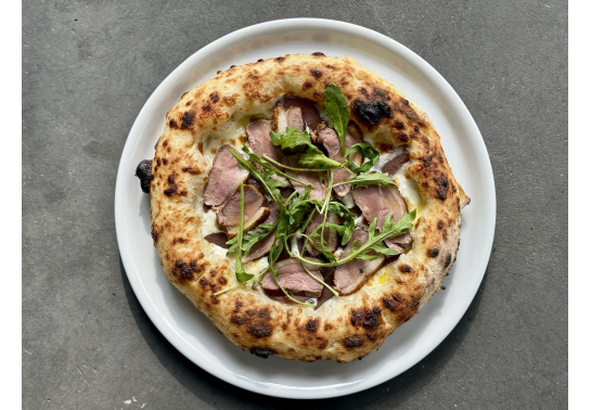 With duck and pear